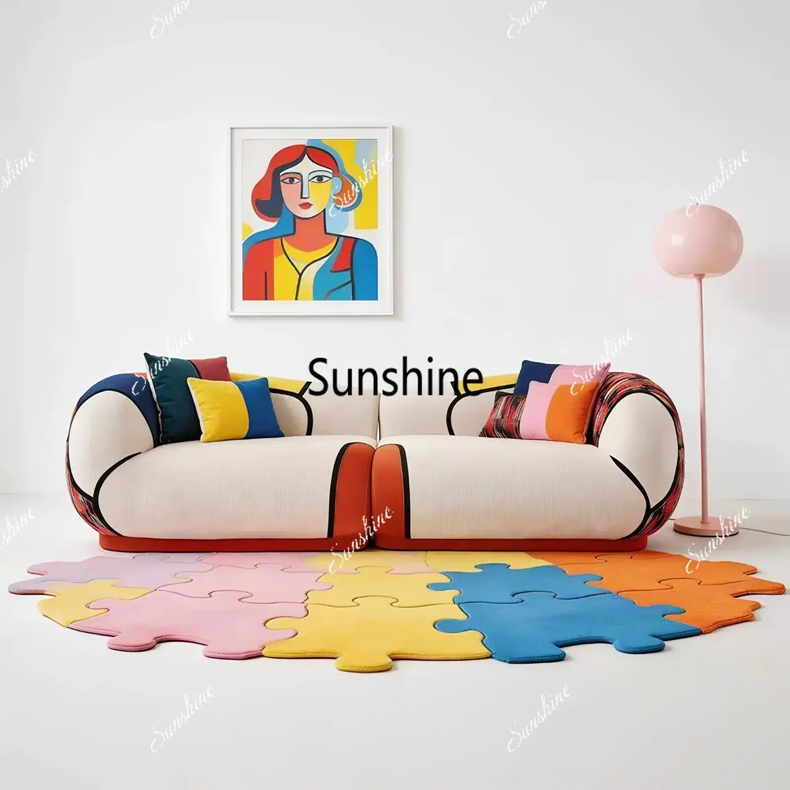 Italian light luxury simple fabric module sofa
Italian light luxury simple fabric module sofa