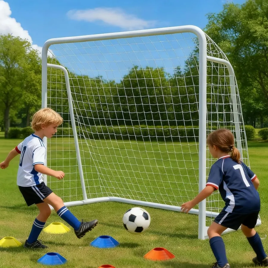 NAIZEA Soccer Goals - Multiple Sizes Available in 24x8 21x7 18x7 12x6 16x7 10x6 8x6 6x4 Feet for Backyard Use - Durable Metal C
NAIZEA Soccer Goals - Multiple Sizes Available in 24x8 21x7 18x7 12x6 16x7 10x6 8x6 6x4 Feet for Backyard Use - Durable Metal C