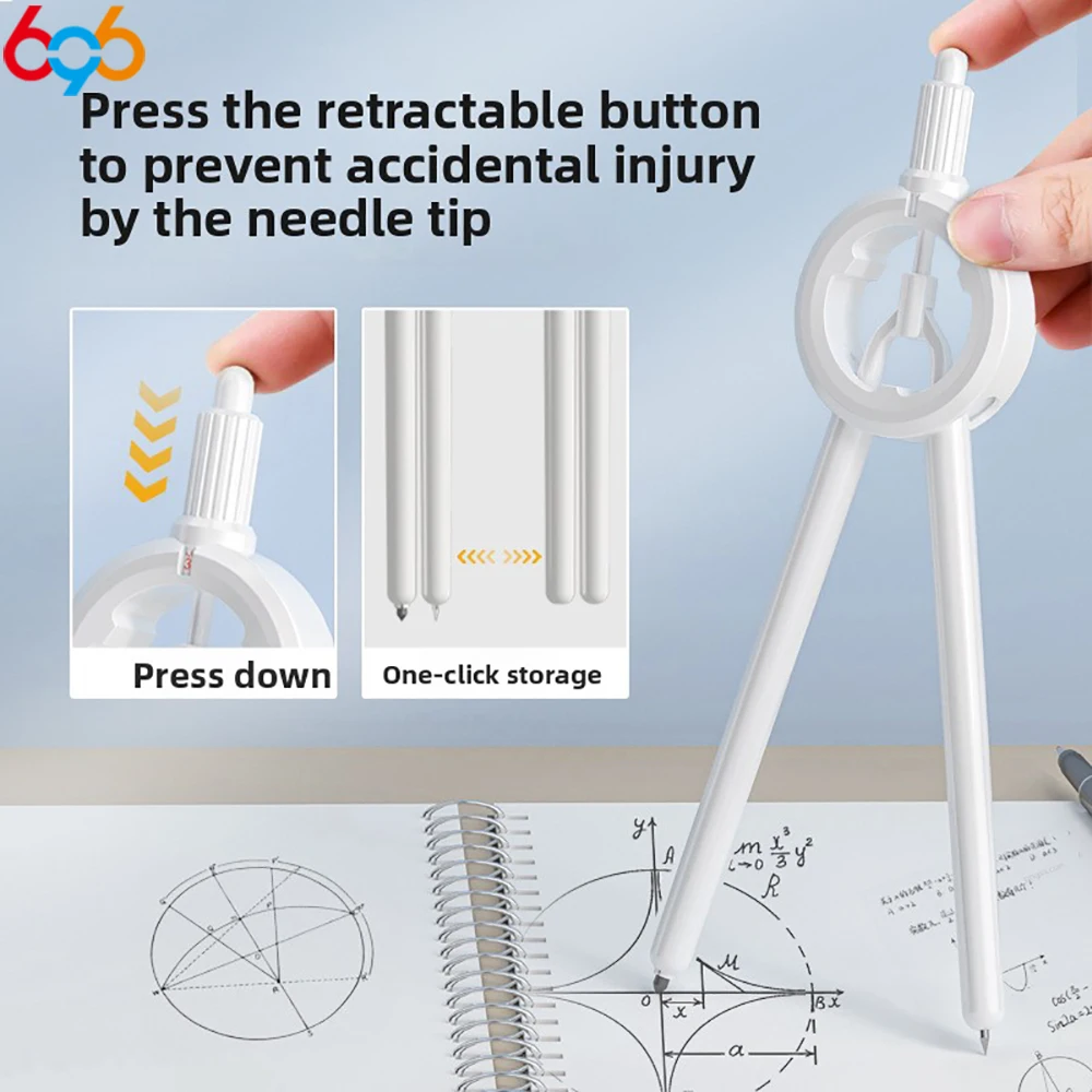 Digital Display Push-button Compasses Multi-Functional Drawing Tool Integrated Ruler Scale Primary Students Exam School Supplies
Digital Display Push-button Compasses Multi-Functional Drawing Tool Integrated Ruler Scale Primary Students Exam School Supplies