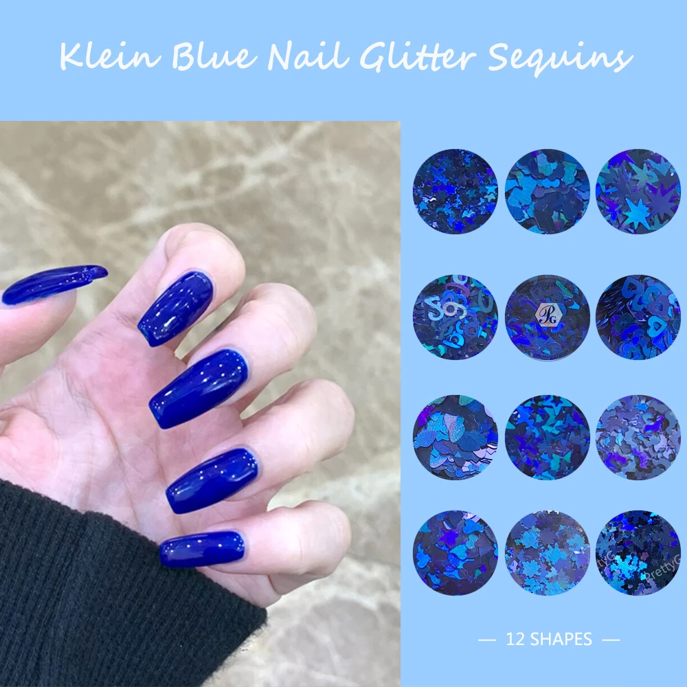PrettyG 1 Set 12Color Box Holographic Sapphire Blue Glitter Shape Klein Blue Nail Glitter For Resin DIY Nail Art Decoration
PrettyG 1 Set 12Color Box Holographic Sapphire Blue Glitter Shape Klein Blue Nail Glitter For Resin DIY Nail Art Decoration