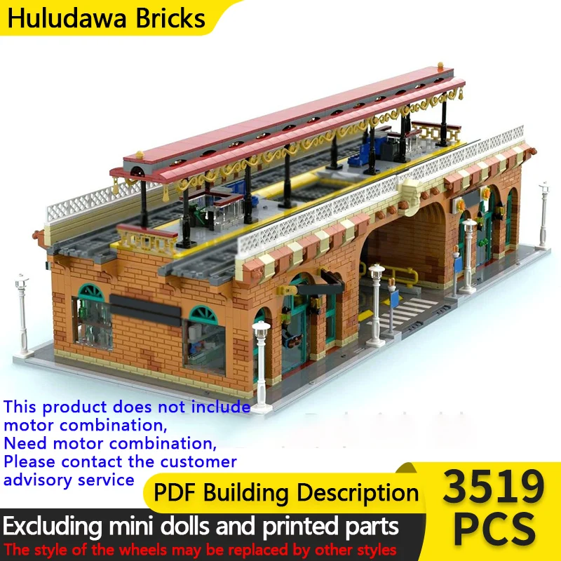 City Street View Model MOC Building Bricks Overground Station Modular Technology Children Holiday Gifts Assemble Toys Suit
City Street View Model MOC Building Bricks Overground Station Modular Technology Children Holiday Gifts Assemble Toys Suit