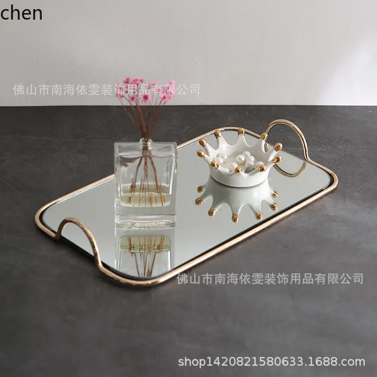 PYH Dessert Plate Electroplated gold Iron Art Ornament Glass Mirror Western Pastry Cold Meal Cake Stand
PYH Dessert Plate Electroplated gold Iron Art Ornament Glass Mirror Western Pastry Cold Meal Cake Stand