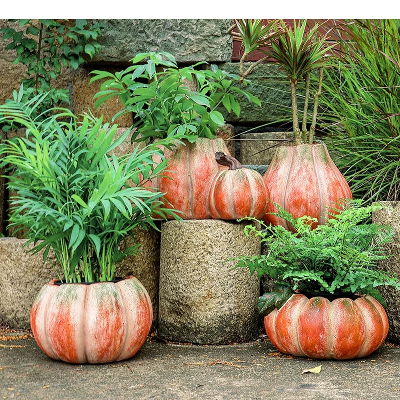 Ceramic Flowerpot Cartoon Pumpkin Flower Vase Garden and Courtyard Decoration Accessories Succulent Pot Plantas Accesorios
Ceramic Flowerpot Cartoon Pumpkin Flower Vase Garden and Courtyard Decoration Accessories Succulent Pot Plantas Accesorios