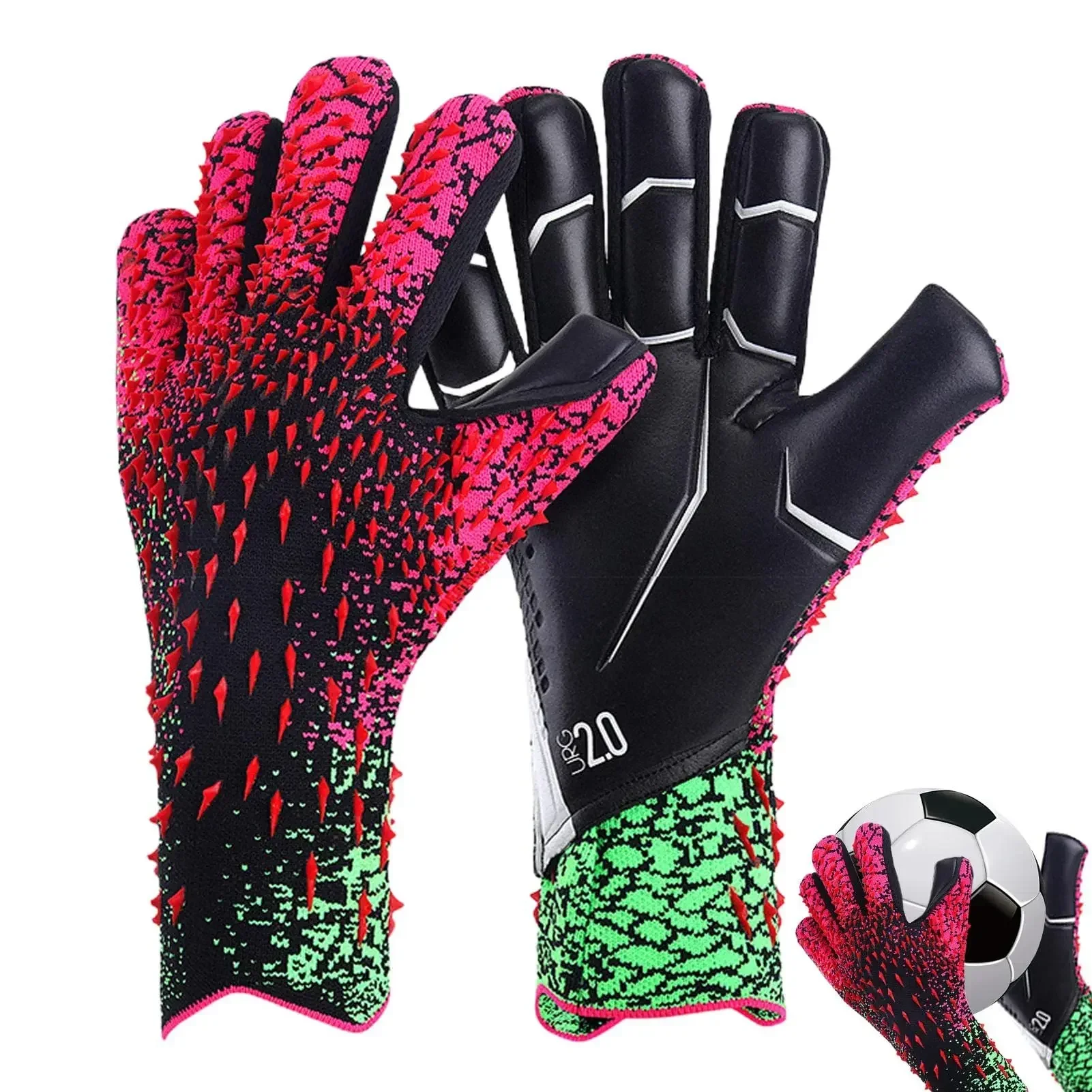 Soccer Goalie Gloves Youth Adults, High Performance Goalkeeper Gloves, Football Gloves with Strong Grips Palms
Soccer Goalie Gloves Youth Adults, High Performance Goalkeeper Gloves, Football Gloves with Strong Grips Palms