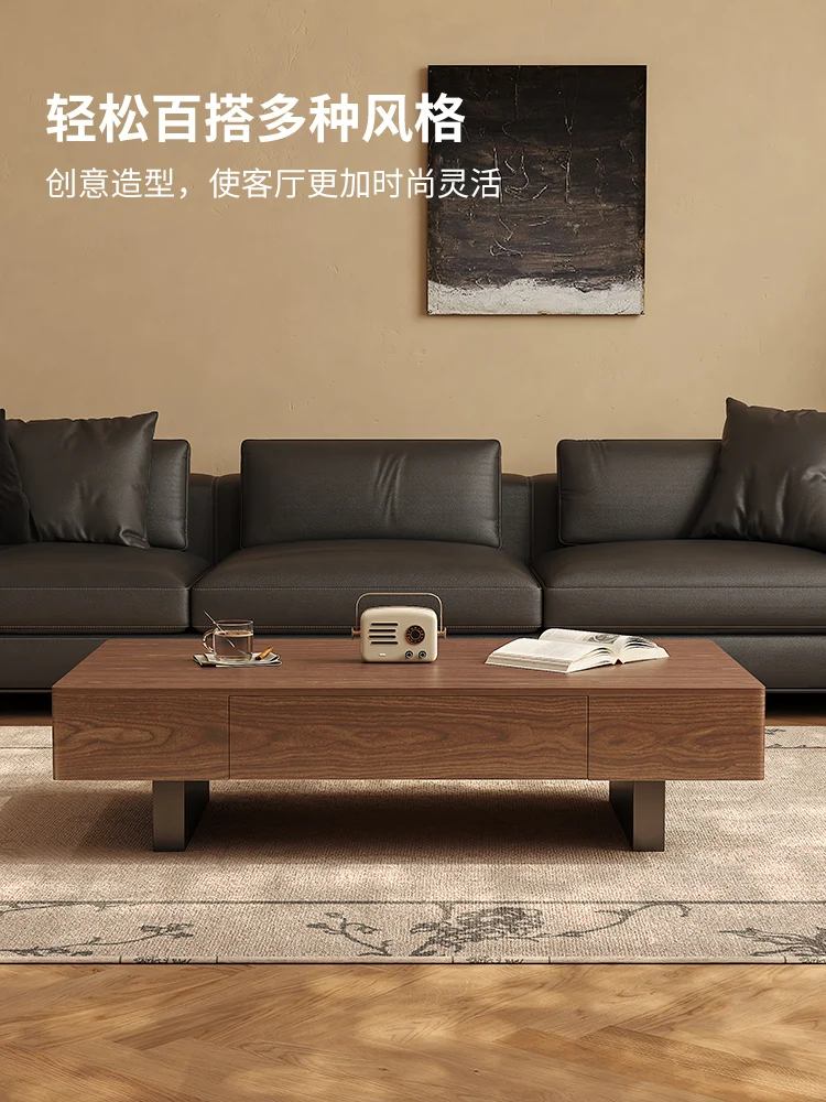 Medieval style living room household small apartment walnut color coffee table Internet celebrity Italian minimalist rectangular
Medieval style living room household small apartment walnut color coffee table Internet celebrity Italian minimalist rectangular