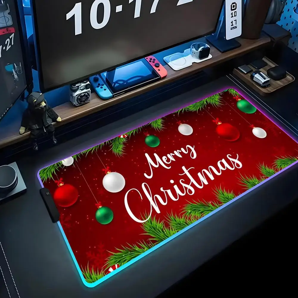 Christmas Mouse Pad RGB Gaming Mousepad Big LED Pad PC Desk Mat Luminous Mouse Pad Large Keyboard Mats Table Rug With Backlit
Christmas Mouse Pad RGB Gaming Mousepad Big LED Pad PC Desk Mat Luminous Mouse Pad Large Keyboard Mats Table Rug With Backlit