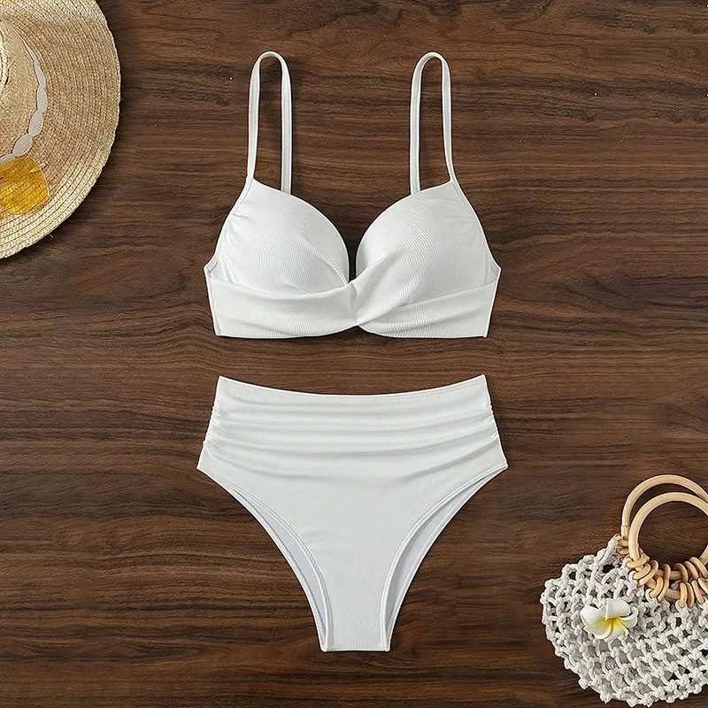 2025 Vintage Bikini Sets Swimsuit Women Two-Piece Suits Swimwear Solid Color Deep V-Neck Bathing Suit Beach Vacation Swimsuit
2025 Vintage Bikini Sets Swimsuit Women Two-Piece Suits Swimwear Solid Color Deep V-Neck Bathing Suit Beach Vacation Swimsuit