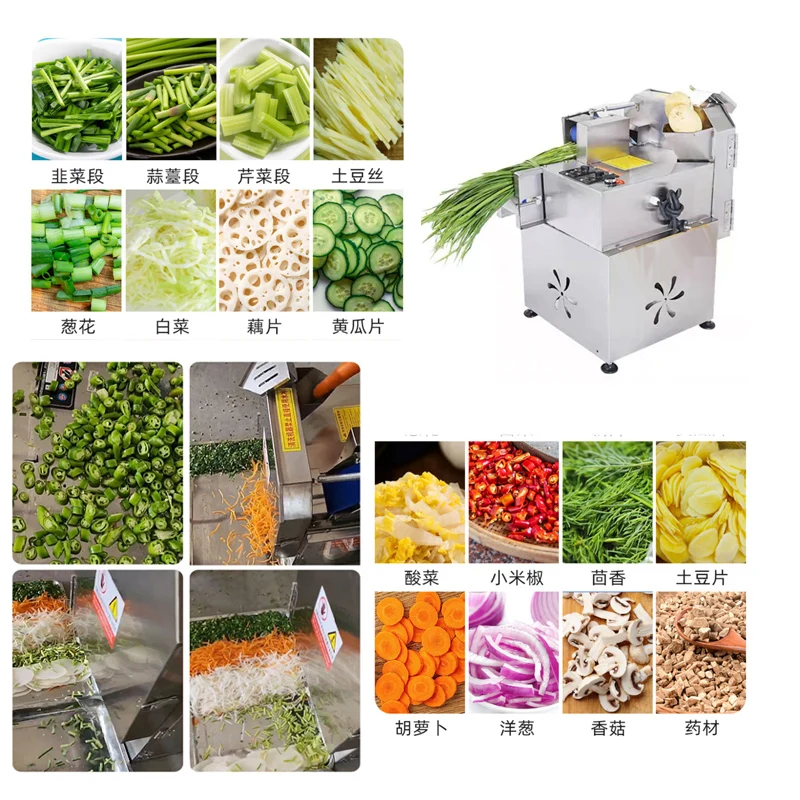 150kg/h Vegetable Fruit Cutting Slicer Machine Eggplant Carrot Slicing And Shredding Machine
150kg/h Vegetable Fruit Cutting Slicer Machine Eggplant Carrot Slicing And Shredding Machine
