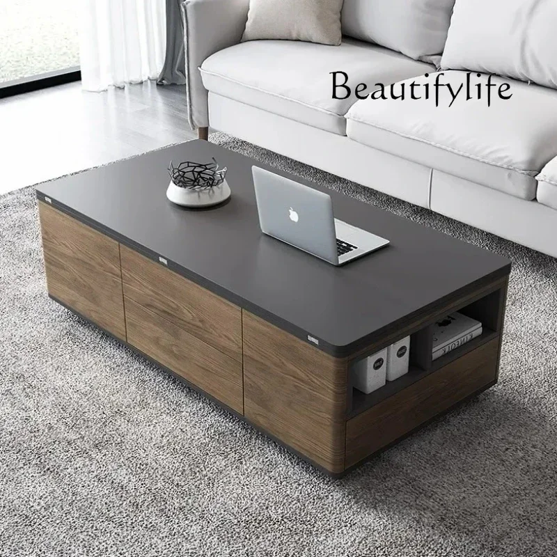 M Nordic Drawers Modern Coffee Table Wood Multifunction Simple Black Coffee Table Minimalist Design Mesa Auxiliar Home Furniture
M Nordic Drawers Modern Coffee Table Wood Multifunction Simple Black Coffee Table Minimalist Design Mesa Auxiliar Home Furniture