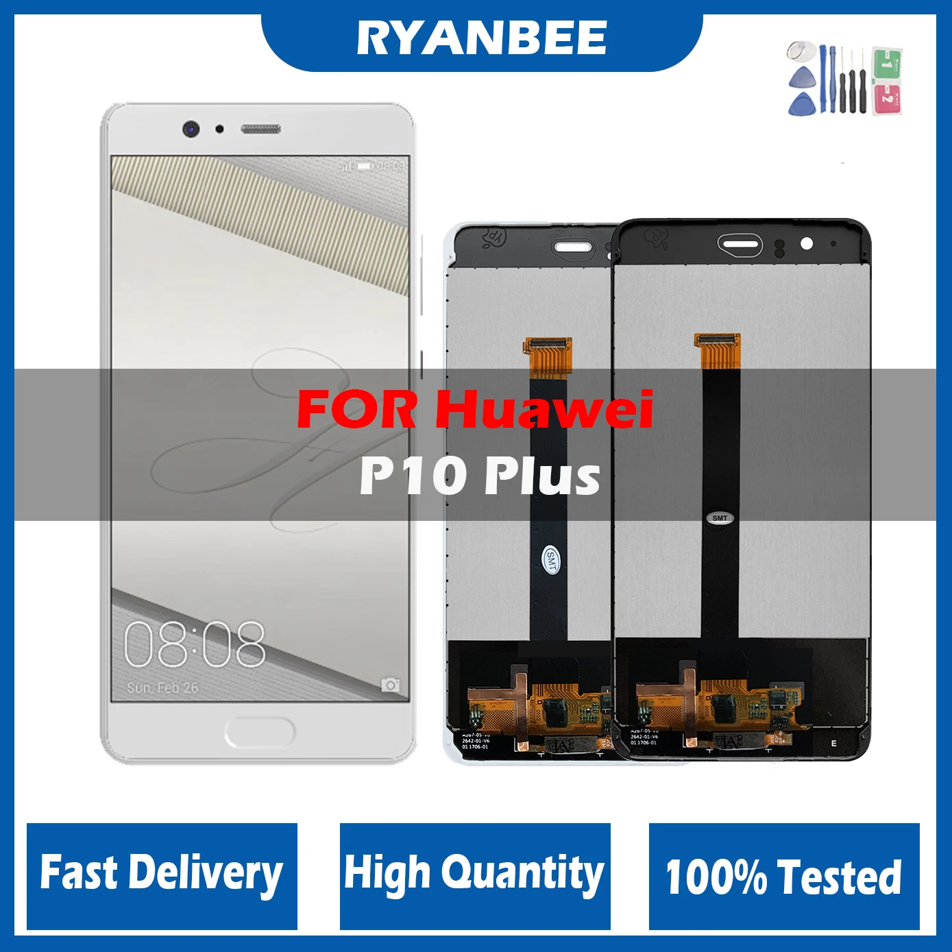 100% Test Display For Huawei P10 Plus LCD Touch Screen Digitizer Replacement For Huawei P10Plus With Frame VKY-L09 VKY-L29 LCD
100% Test Display For Huawei P10 Plus LCD Touch Screen Digitizer Replacement For Huawei P10Plus With Frame VKY-L09 VKY-L29 LCD