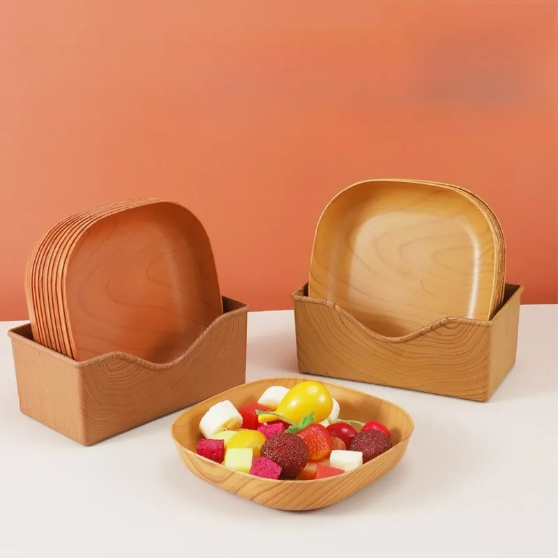 Kitchen Wood Grain Plastic Square Plate Flower Pot Tray Cup Pad Coaster Plate Kitchen Spit Bone Dish Plate Coaster Serving Plate
Kitchen Wood Grain Plastic Square Plate Flower Pot Tray Cup Pad Coaster Plate Kitchen Spit Bone Dish Plate Coaster Serving Plate