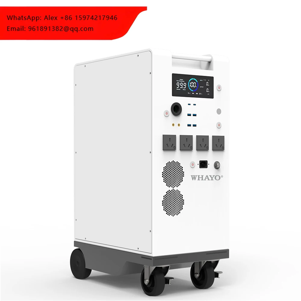 Mobile Power Station 5000Wh LiFePO4 Battery Pack Home Use Power Station With 300-550w Solar Input
Mobile Power Station 5000Wh LiFePO4 Battery Pack Home Use Power Station With 300-550w Solar Input