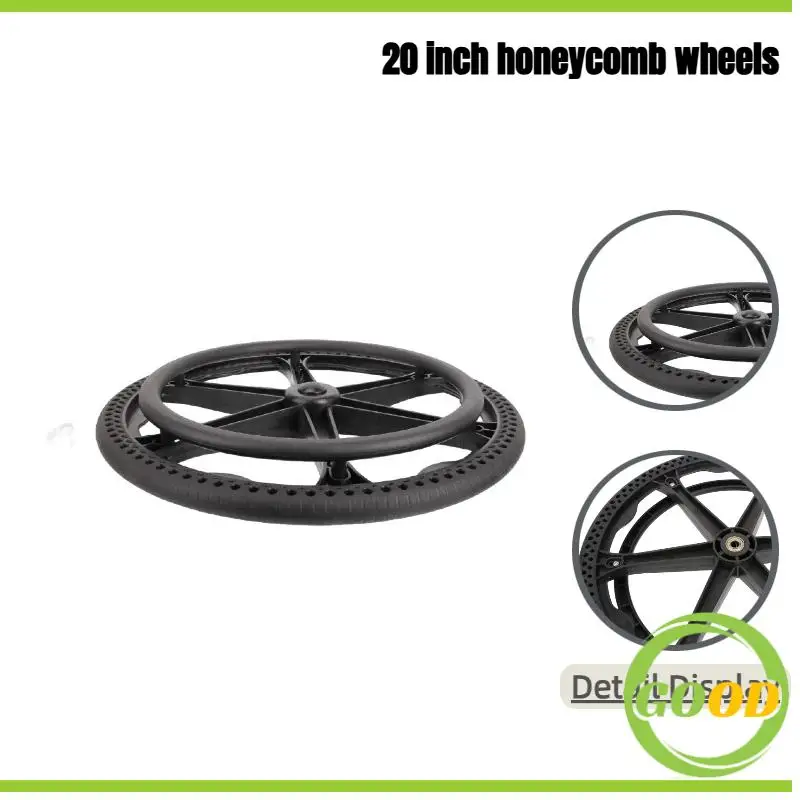 20-дюймовые сотовые колеса медицинского класса с 2 задними колесами и декоративными ручками для вождения — идеально подходят для установки инвалидных колясок
20-дюймовые сотовые колеса медицинского класса с 2 задними колесами и декоративными ручками для вождения — идеально подходят для установки инвалидных колясок