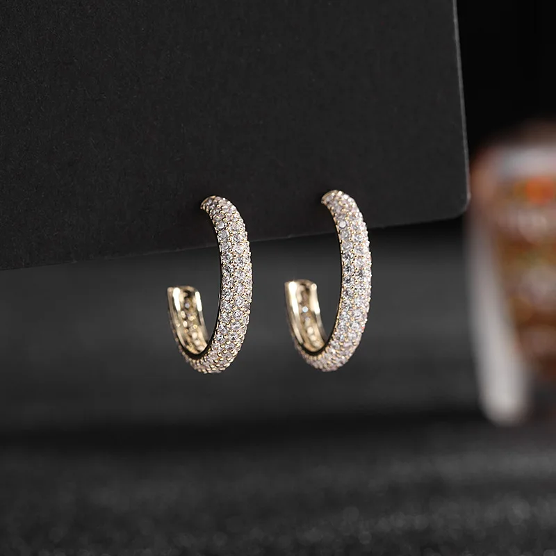 Design Sense Korean Personality Elegant Geometric Zircon Earrings 925 Silver Needle Manufacturer Wholesale Hoop Ea
Design Sense Korean Personality Elegant Geometric Zircon Earrings 925 Silver Needle Manufacturer Wholesale Hoop Ea