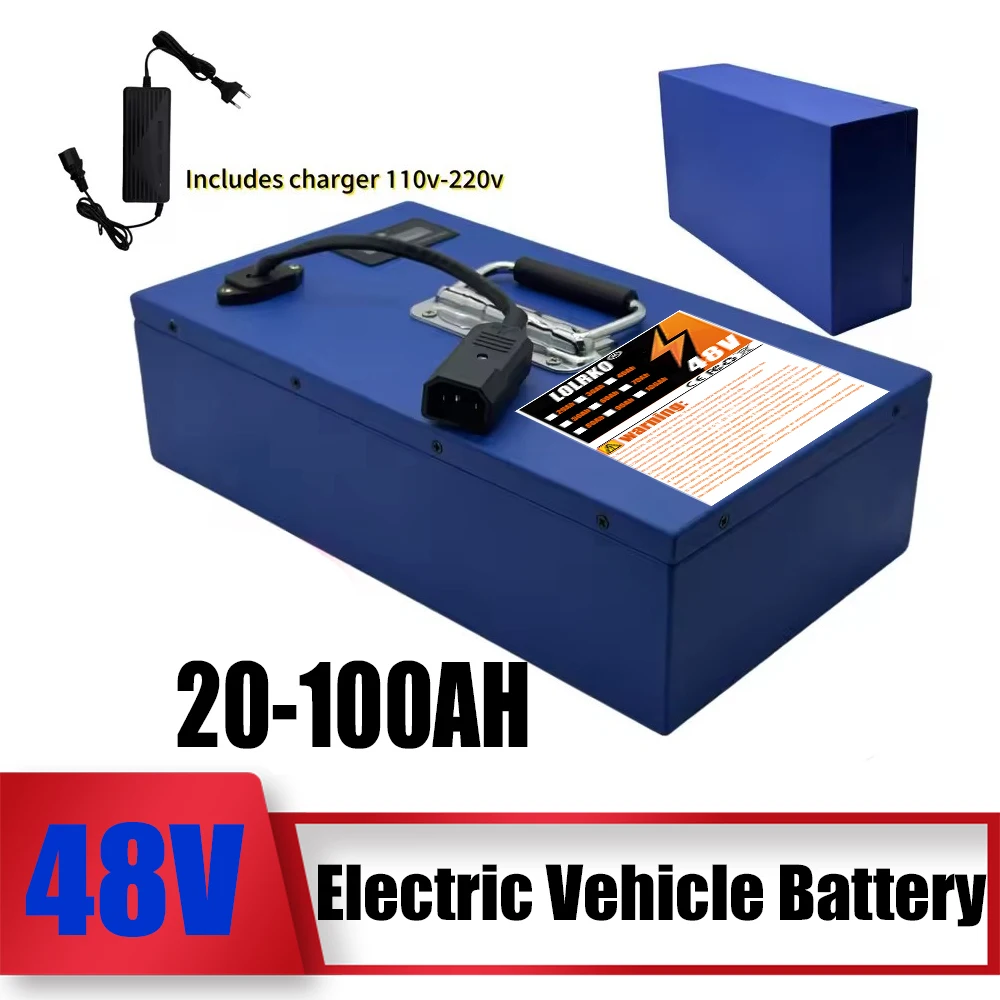 48V 20Ah-100Ah 18650 Lithium-ion Battery Pack with 30A BMS, Suitable for Electric Scooter Bicycle、Bicycle Battery
48V 20Ah-100Ah 18650 Lithium-ion Battery Pack with 30A BMS, Suitable for Electric Scooter Bicycle、Bicycle Battery