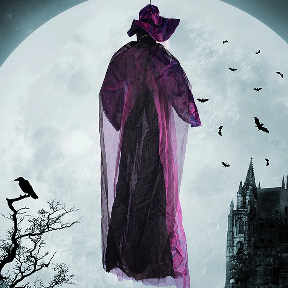 Sound Activated Halloween Witch Hanging Decoration Light-Up Indoor Haunted House Witch Decor Party Pendant Halloween Witches
Sound Activated Halloween Witch Hanging Decoration Light-Up Indoor Haunted House Witch Decor Party Pendant Halloween Witches