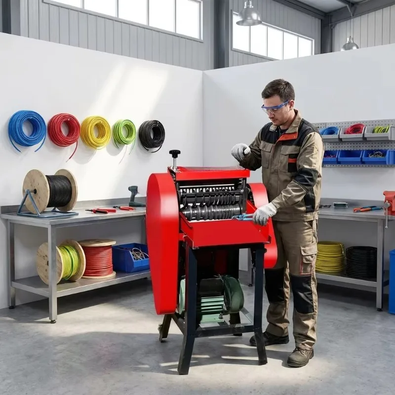 40mm/45mm/60mm Adjustable Porous Cable Peeling Wire Stripper 220V/380V 1.5kW 25-30 M/MIN Scrap Electric Wire Stripping Machine
40mm/45mm/60mm Adjustable Porous Cable Peeling Wire Stripper 220V/380V 1.5kW 25-30 M/MIN Scrap Electric Wire Stripping Machine