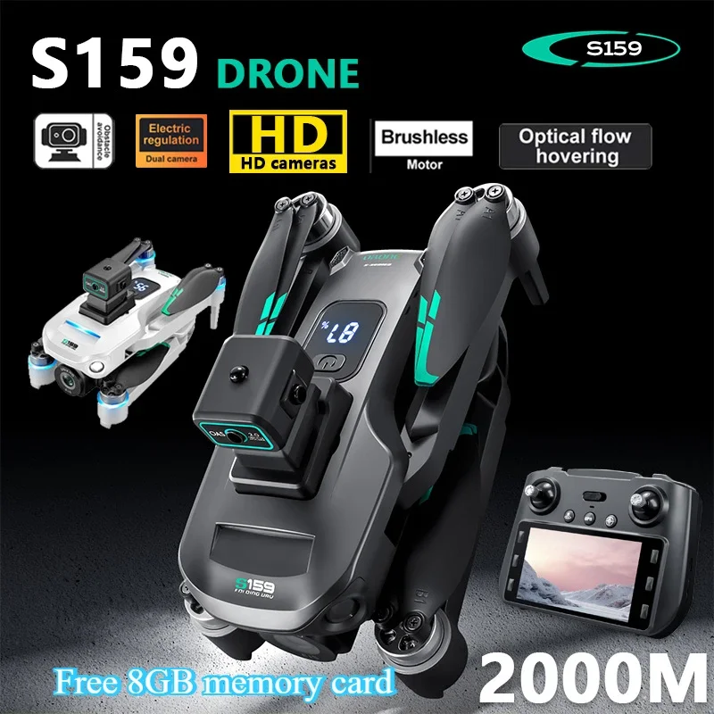 S159 4K Professional Drone HD Dual Camera Drone 5G GPS Brushless Foldable Quadcopter Optical Flow Positioning Aerial FPV Drone
S159 4K Professional Drone HD Dual Camera Drone 5G GPS Brushless Foldable Quadcopter Optical Flow Positioning Aerial FPV Drone