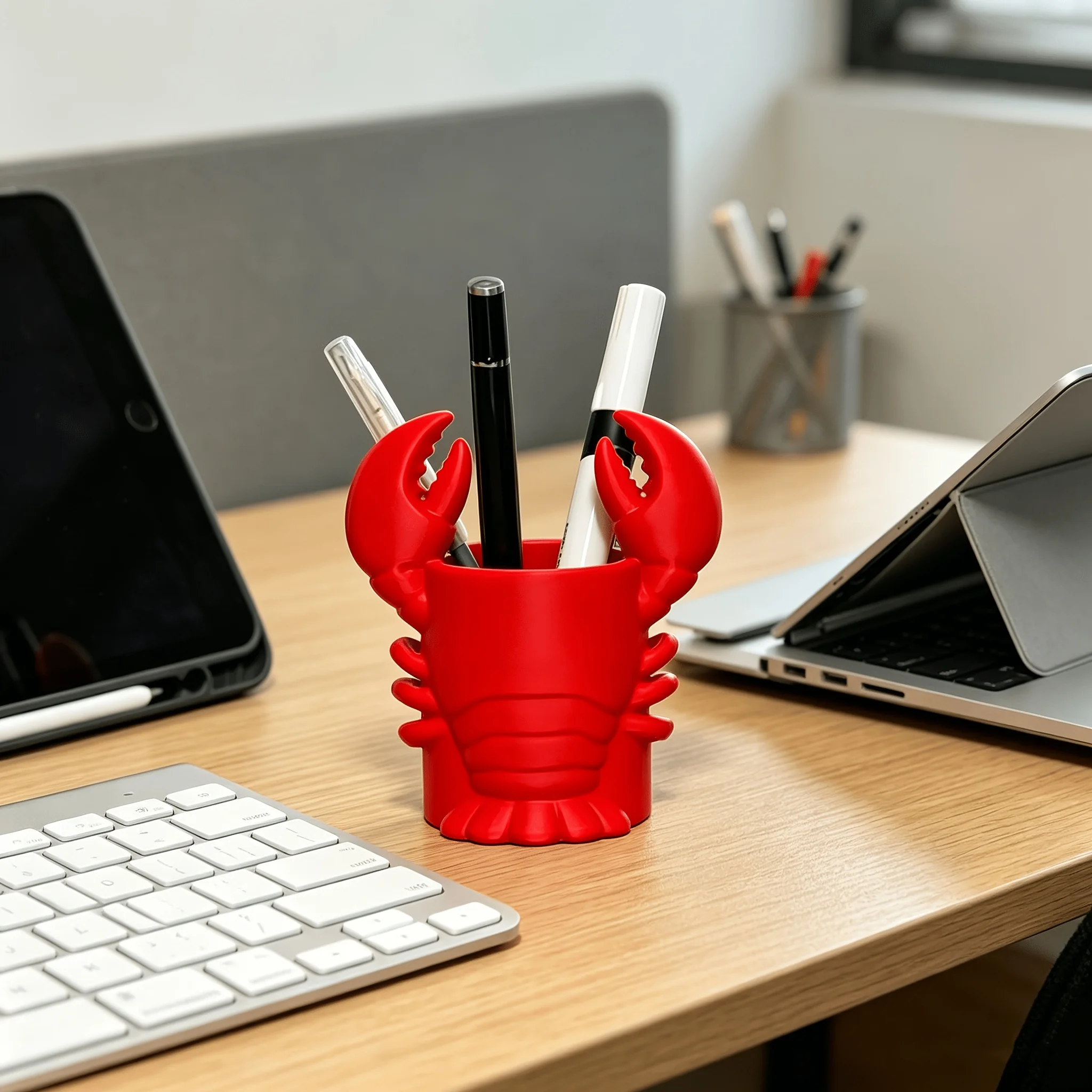 1-Piece Crayfish-Shaped Pen Holder, 3D Printed Lobster-Shaped Pen Holder, Desktop Organizer, Office Storage, Suitable for Home, Office, and All Other Scenarios, Great Gift Item
1-Piece Crayfish-Shaped Pen Holder, 3D Printed Lobster-Shaped Pen Holder, Desktop Organizer, Office Storage, Suitable for Home, Office, and All Other Scenarios, Great Gift Item