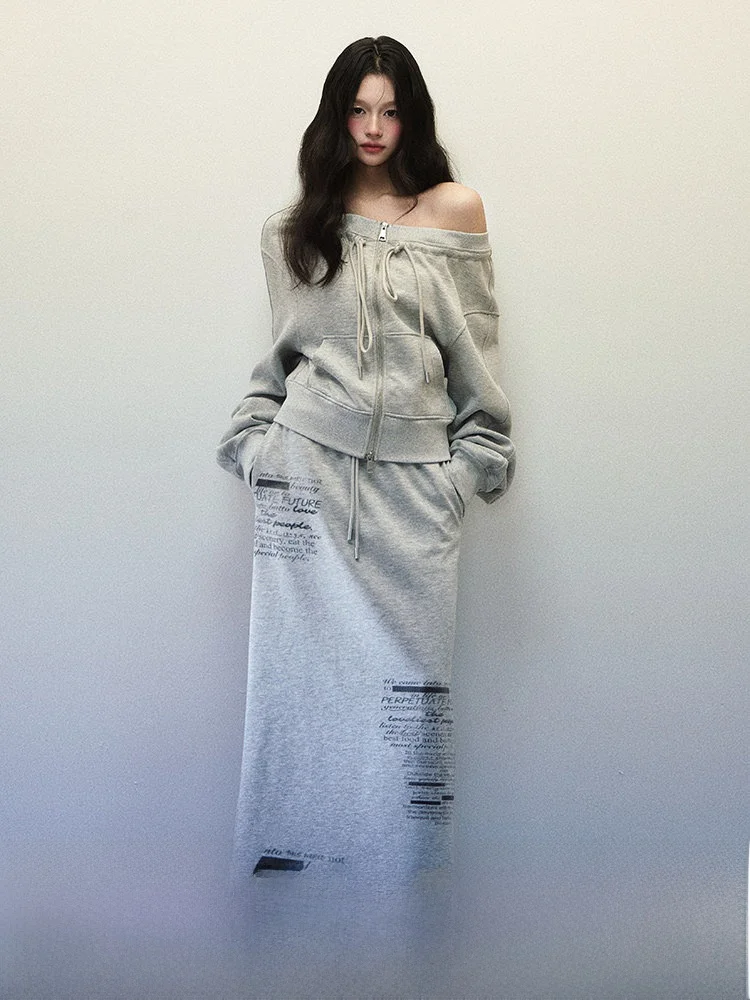 Легкий асимметричный худи на одно плечо и свободная юбка прямого кроя — комплект из двух предметов, женская уличная мода
Легкий асимметричный худи на одно плечо и свободная юбка прямого кроя — комплект из двух предметов, женская уличная мода