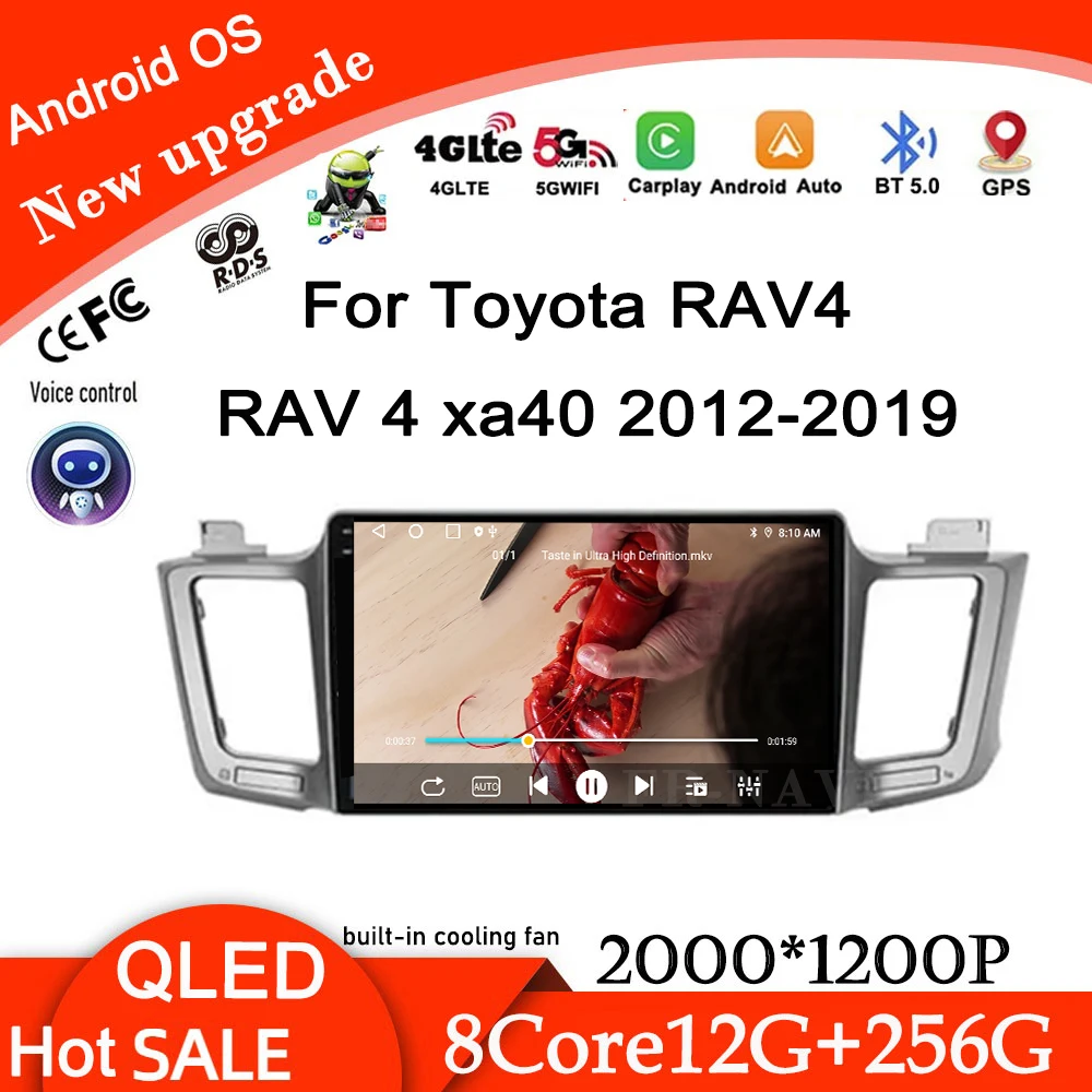 Автомобильный радиоприемник Carplay видео GPS для Toyota RAV4 RAV 4 xa40 2012-2019 Android 14, мультимедийная навигация, авторадио, сенсорный экран
Автомобильный радиоприемник Carplay видео GPS для Toyota RAV4 RAV 4 xa40 2012-2019 Android 14, мультимедийная навигация, авторадио, сенсорный экран