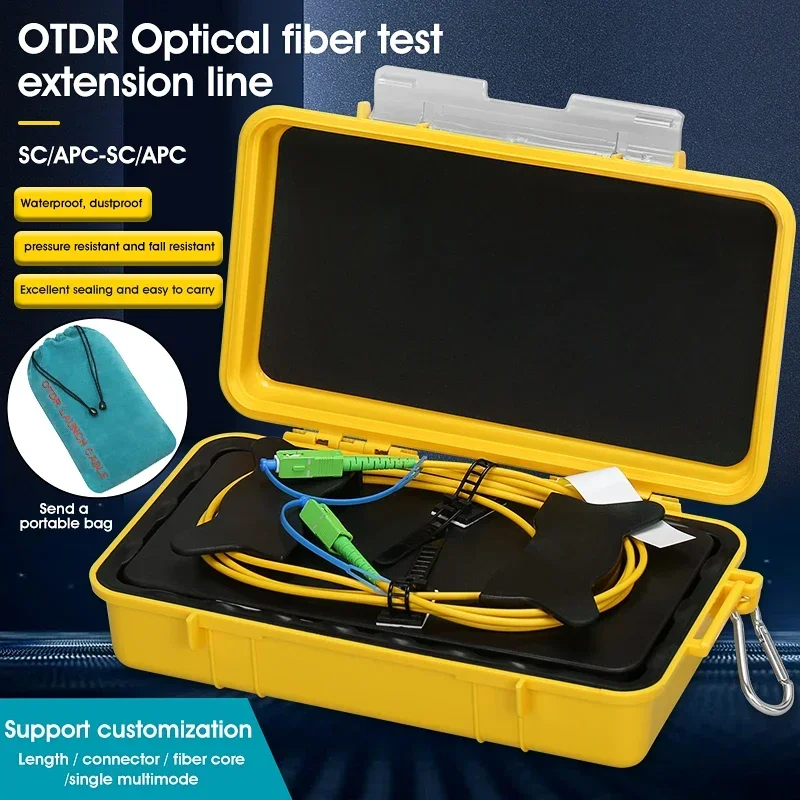 SC/APC-SC/APC OTDR Dead Zone Eliminator,Fiber Rings 500M Fiber Optic OTDR Launch Cable Box 1Km 2Km SM 1310/1550nm
SC/APC-SC/APC OTDR Dead Zone Eliminator,Fiber Rings 500M Fiber Optic OTDR Launch Cable Box 1Km 2Km SM 1310/1550nm