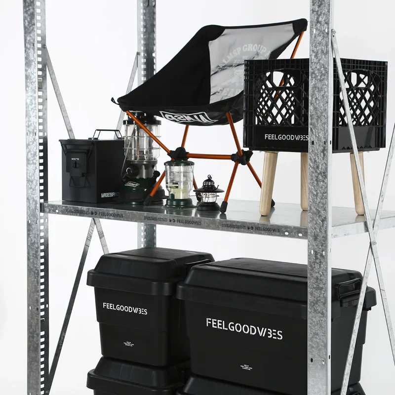 Shelf American industrial wind galvanized rack garage lightning magazine movable display display rack
Shelf American industrial wind galvanized rack garage lightning magazine movable display display rack