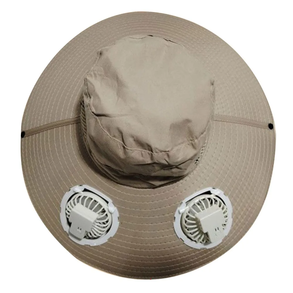 Creative Wide Brim Fan Fisherman Hat with 2 Fan Anti UV Sun Hat Quick-dry Breathable Bucket Hat for Men
Creative Wide Brim Fan Fisherman Hat with 2 Fan Anti UV Sun Hat Quick-dry Breathable Bucket Hat for Men