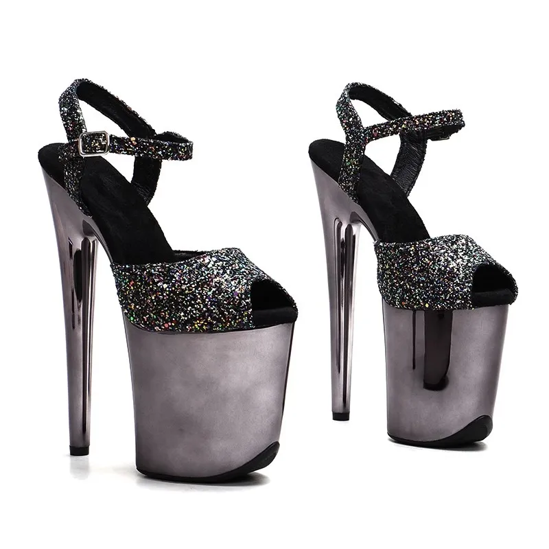 Fashion 20CM/8inches Glitter Upper Plating Platform Sexy High Heels Sandals Pole Dance Shoes 177
Fashion 20CM/8inches Glitter Upper Plating Platform Sexy High Heels Sandals Pole Dance Shoes 177