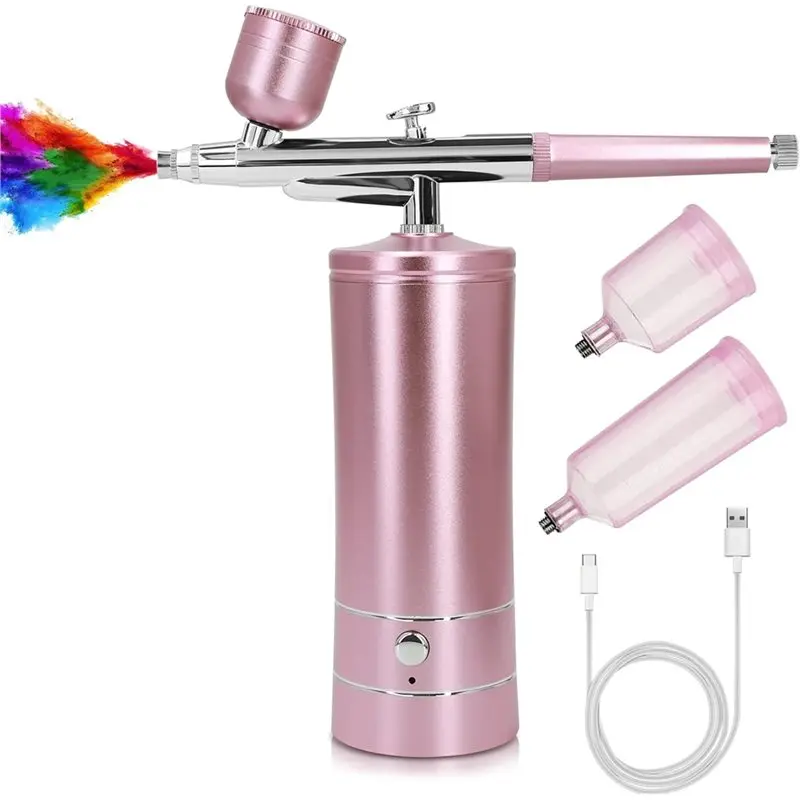 AT21-Air Brush Kit With Airbrush Compressor Nails Charms Wireless Air Brush For Barber, Nails Art, Cake Decor, Makeup
AT21-Air Brush Kit With Airbrush Compressor Nails Charms Wireless Air Brush For Barber, Nails Art, Cake Decor, Makeup