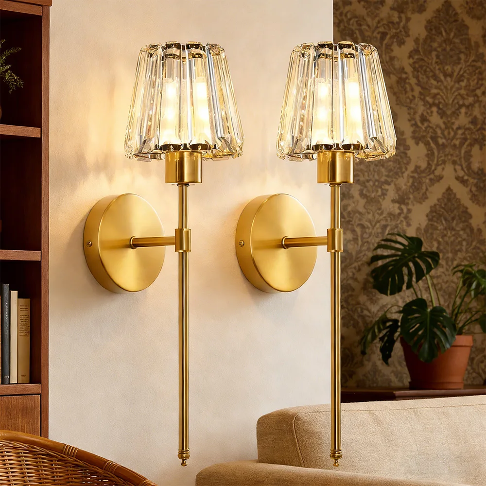 Nordic Crystal Wall Lamp 1/2pcs Gold Black Silver RGB Remote Control Dimmable Rechargeable Wireless Living Room Bedroom Lighting
Nordic Crystal Wall Lamp 1/2pcs Gold Black Silver RGB Remote Control Dimmable Rechargeable Wireless Living Room Bedroom Lighting