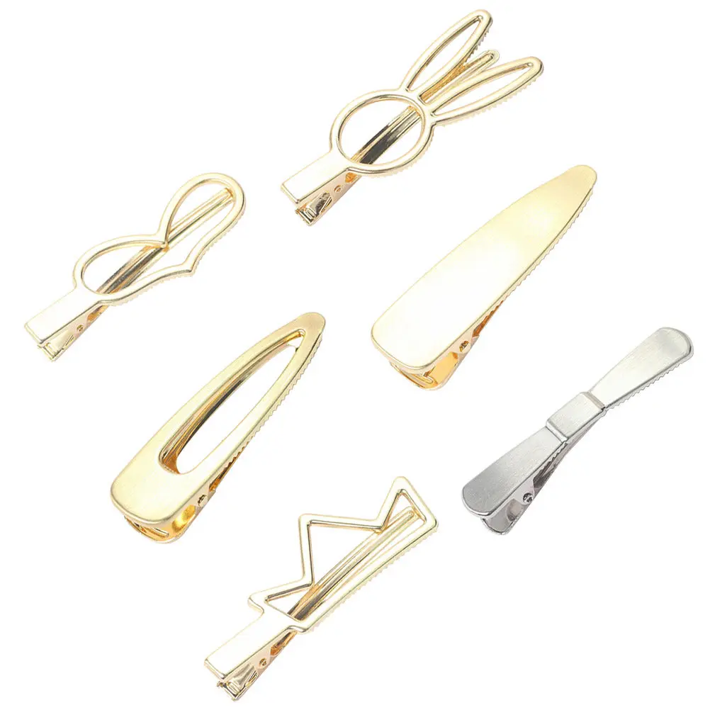 6Pcs Metal Hair Clips Alloy Hollow Out Duck Clip Barrettes Bobby Pins for Women Party Wedding Daily Use Stylish Hair
6Pcs Metal Hair Clips Alloy Hollow Out Duck Clip Barrettes Bobby Pins for Women Party Wedding Daily Use Stylish Hair