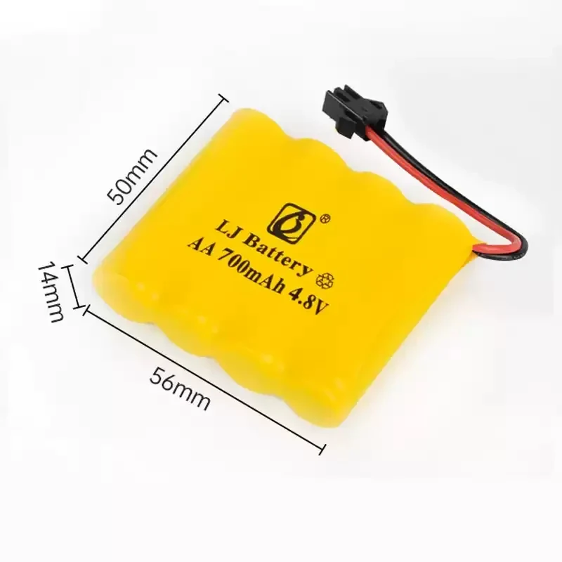4.8V 700mAh Type M Ni-Cd Rechargeable Battery Pack AA Size, Suitable for Electric Robots, Remote Control Tanks and Toys
4.8V 700mAh Type M Ni-Cd Rechargeable Battery Pack AA Size, Suitable for Electric Robots, Remote Control Tanks and Toys