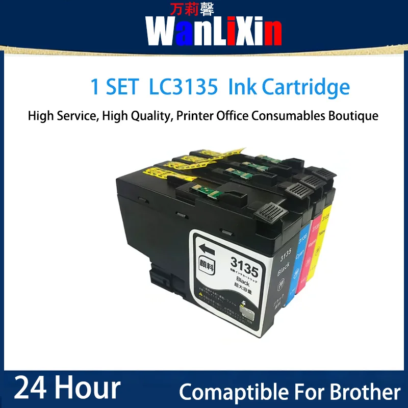 1set LC3135XL Ink Cartridge Compatible For Brother DCP-J988N/MFC-J15 OON/MFC-J1605DN
1set LC3135XL Ink Cartridge Compatible For Brother DCP-J988N/MFC-J15 OON/MFC-J1605DN