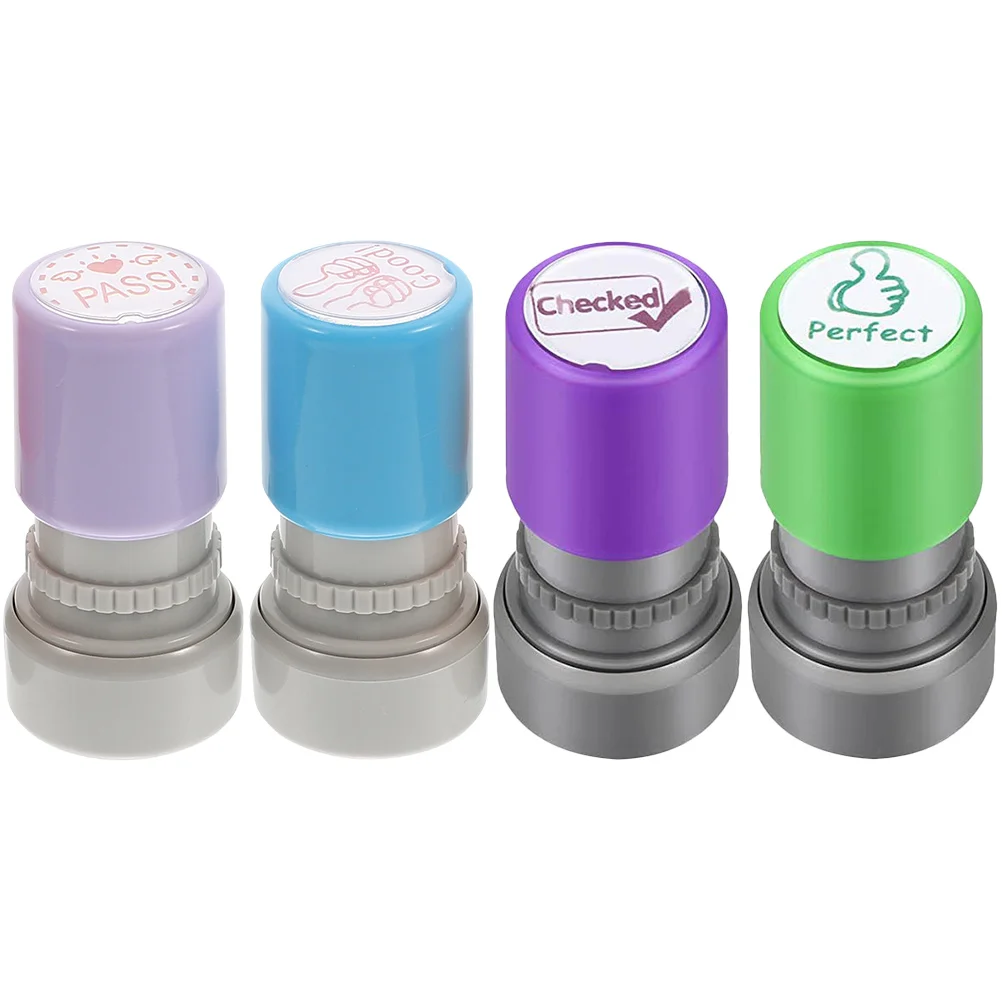 4 Pcs Encourage Cartoon Chapter Stamps for Kids School Simple Student Plastic Ergonomic Stamper Education Supply
4 Pcs Encourage Cartoon Chapter Stamps for Kids School Simple Student Plastic Ergonomic Stamper Education Supply