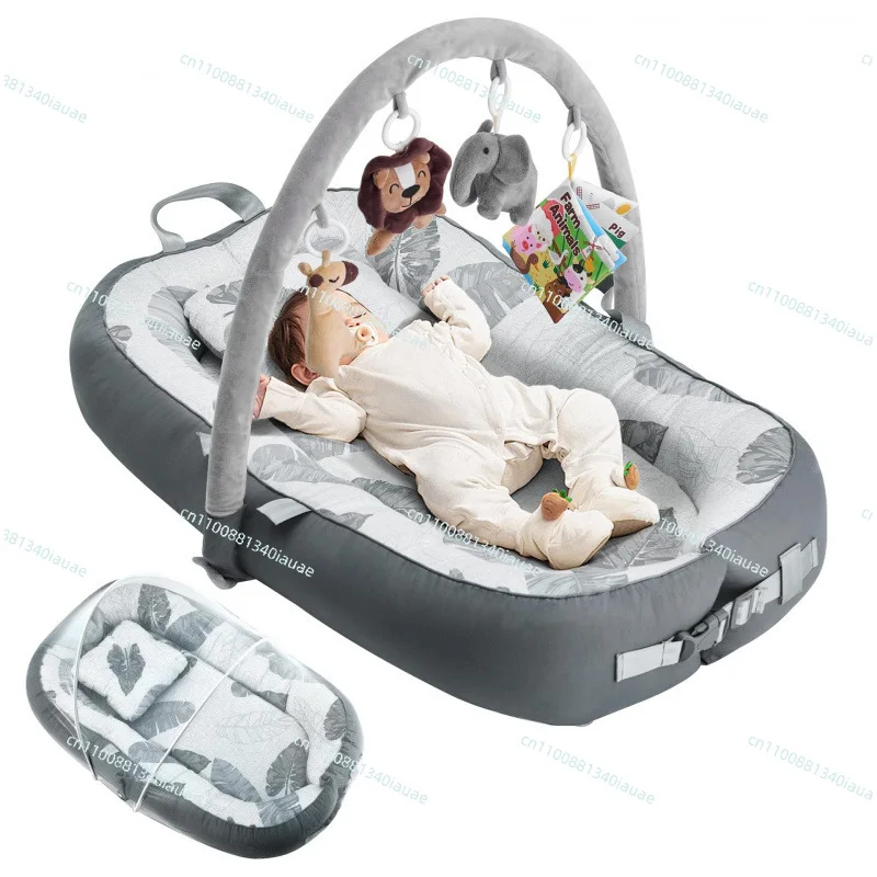 Бионическая кроватка-манеж с защитой от вываливания, съемная, с тактильными игрушками
Бионическая кроватка-манеж с защитой от вываливания, съемная, с тактильными игрушками