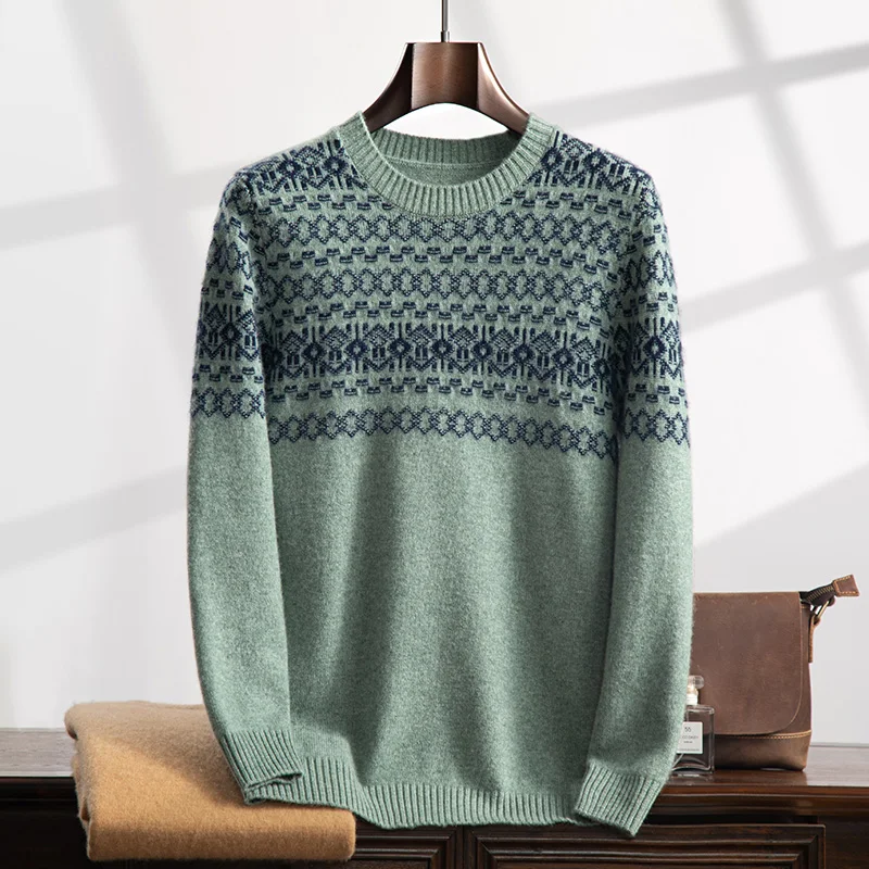 Мужской свитер из 100% кашемира, пуловер, трикотаж, одежда на осень-зиму, с круглым вырезом, толстый джемпер, в полоску, контрастных цветов, мужские элитные топы
Мужской свитер из 100% кашемира, пуловер, трикотаж, одежда на осень-зиму, с круглым вырезом, толстый джемпер, в полоску, контрастных цветов, мужские элитные топы