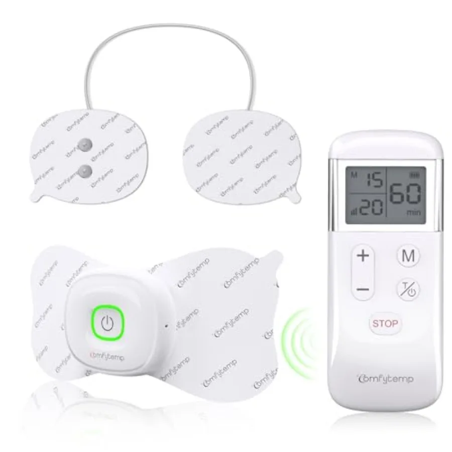 Comfytemp Wireless TENS Unit Muscle Stimulator FSA HSA Eligible Rechargeable Tens Unit for Pain Relief with Remote Control Port
Comfytemp Wireless TENS Unit Muscle Stimulator FSA HSA Eligible Rechargeable Tens Unit for Pain Relief with Remote Control Port