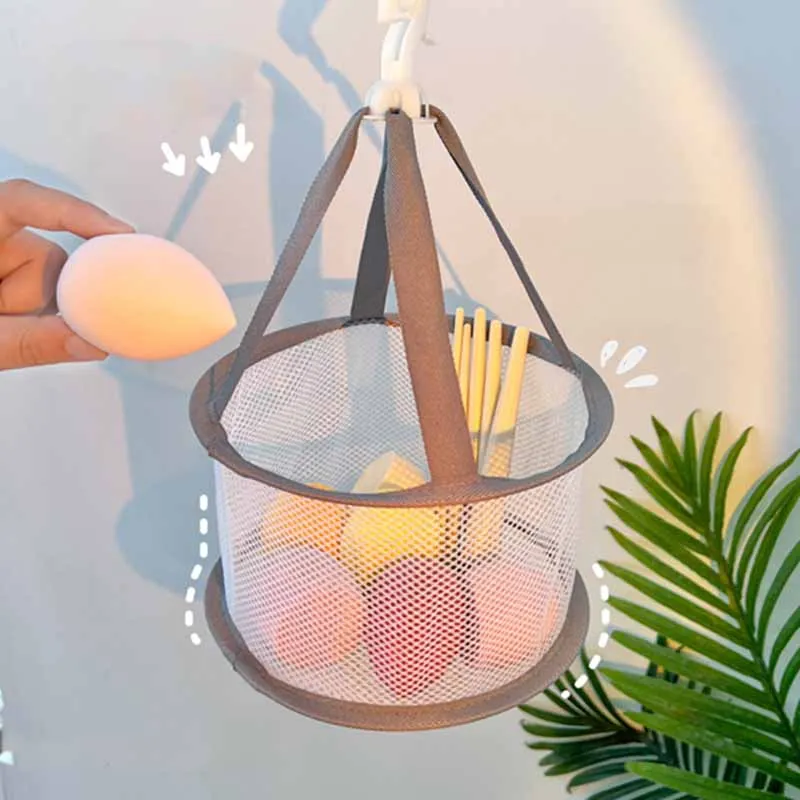 Rotatable Makeup Sponge Clean Drying Net Basket Mesh Net Wind Protective Hook Rack Beauty Blender Makeup Cleaning Tool Dryer Net
Rotatable Makeup Sponge Clean Drying Net Basket Mesh Net Wind Protective Hook Rack Beauty Blender Makeup Cleaning Tool Dryer Net