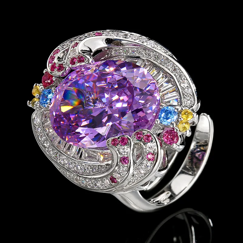 2026 Adjustable Oval Cut Pink Purple Gemstone Statement Ring Luxurious Sparkling Design Size Adjustable Perfect for Party Gift
2026 Adjustable Oval Cut Pink Purple Gemstone Statement Ring Luxurious Sparkling Design Size Adjustable Perfect for Party Gift