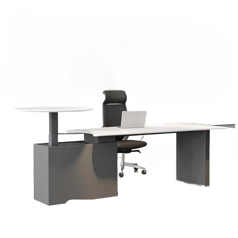 Small conference table boss large desk office high-end electric lifting table Italian style
Small conference table boss large desk office high-end electric lifting table Italian style