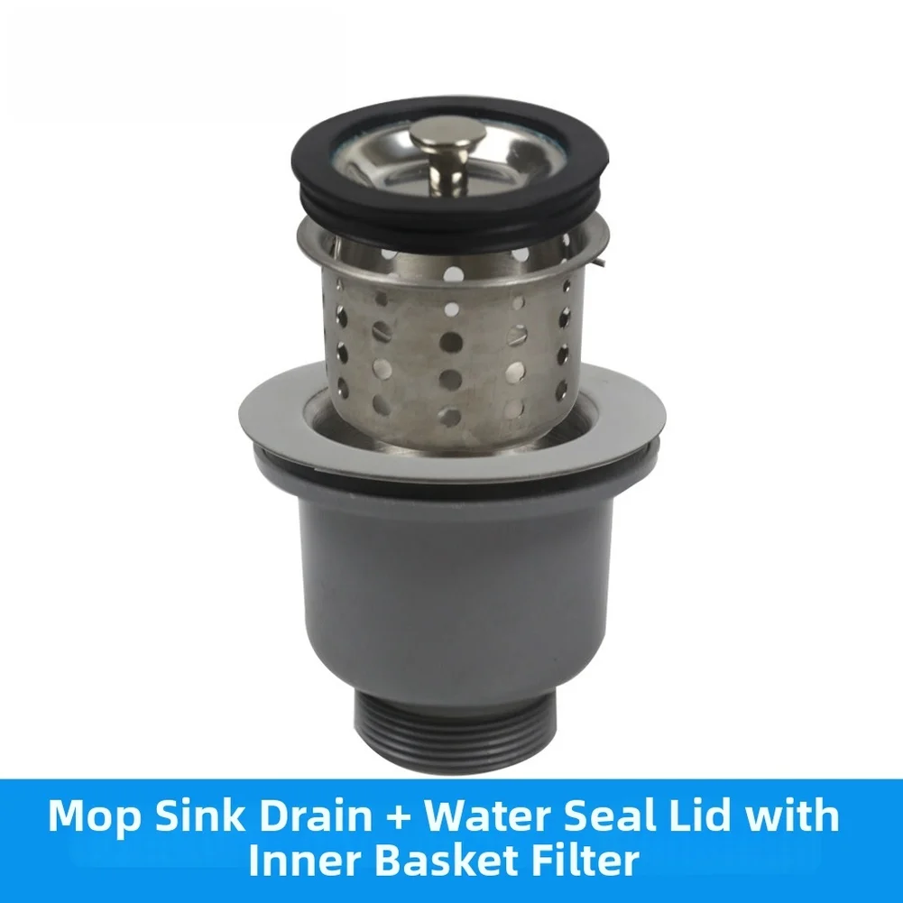 1pc Stainless Steel Mop Sink Drain Filter Basket For 59-74mm Opening Sink Drain Strainer Bathroom Sink & Bathtub Accessories
1pc Stainless Steel Mop Sink Drain Filter Basket For 59-74mm Opening Sink Drain Strainer Bathroom Sink & Bathtub Accessories