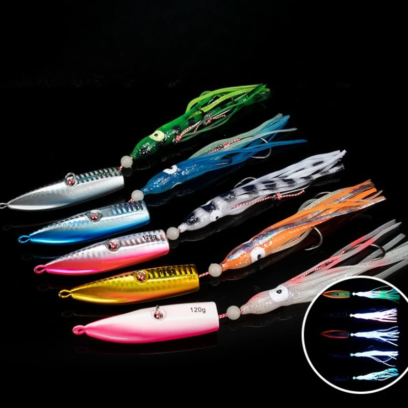 2pcs 80g-200g Metal Jigs Electroplated Jigging Lures 3D Eyes Lead Jig Head Boat Fishing BaitsSlow Pitch Jigging Lure Dual Hook 
2pcs 80g-200g Metal Jigs Electroplated Jigging Lures 3D Eyes Lead Jig Head Boat Fishing BaitsSlow Pitch Jigging Lure Dual Hook