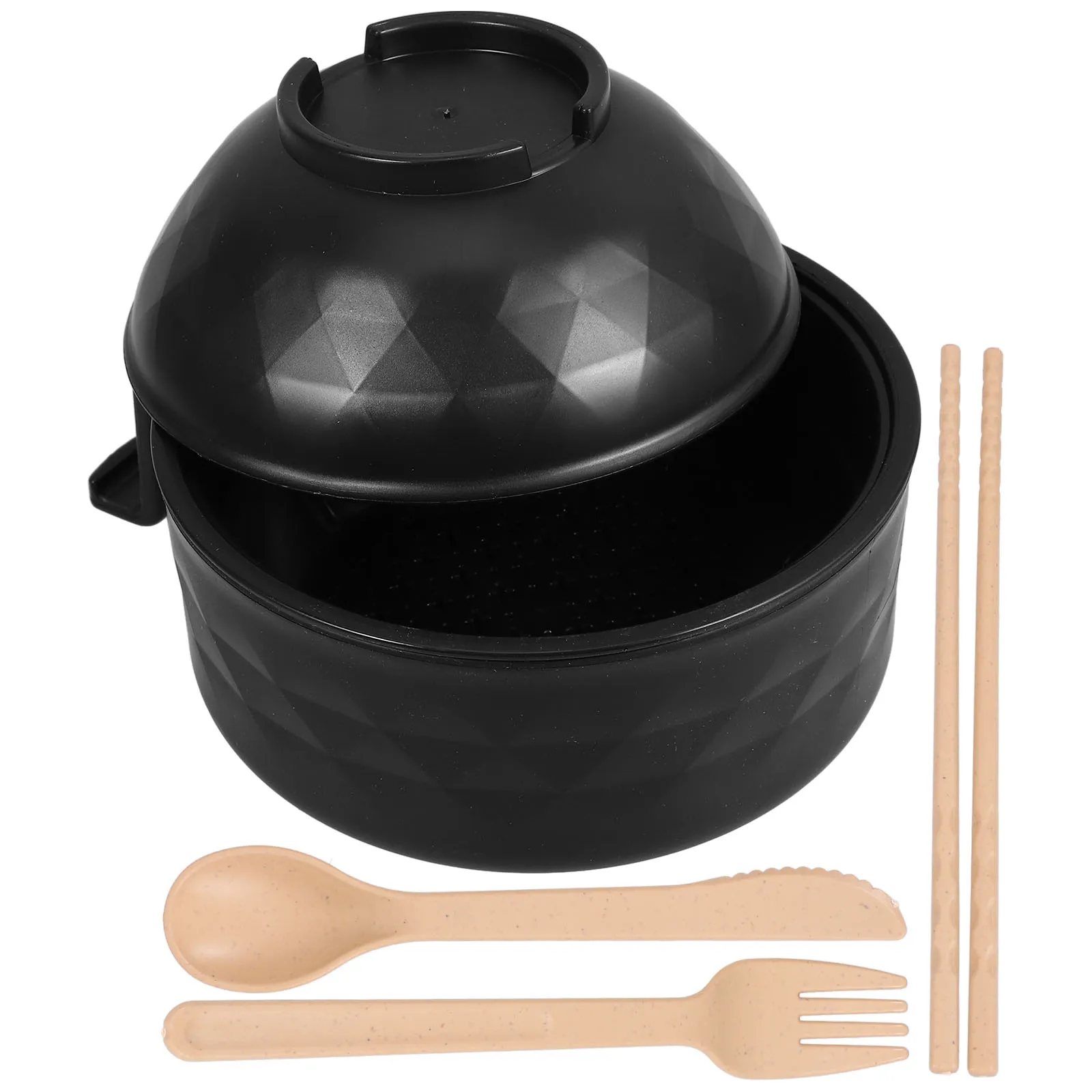 Wheat Straw Soup Bowl Set 1Pc Black Wear Resistant Ramen Bowl Lid Easy Clean Kitchen Gadgets Food Storage
Wheat Straw Soup Bowl Set 1Pc Black Wear Resistant Ramen Bowl Lid Easy Clean Kitchen Gadgets Food Storage