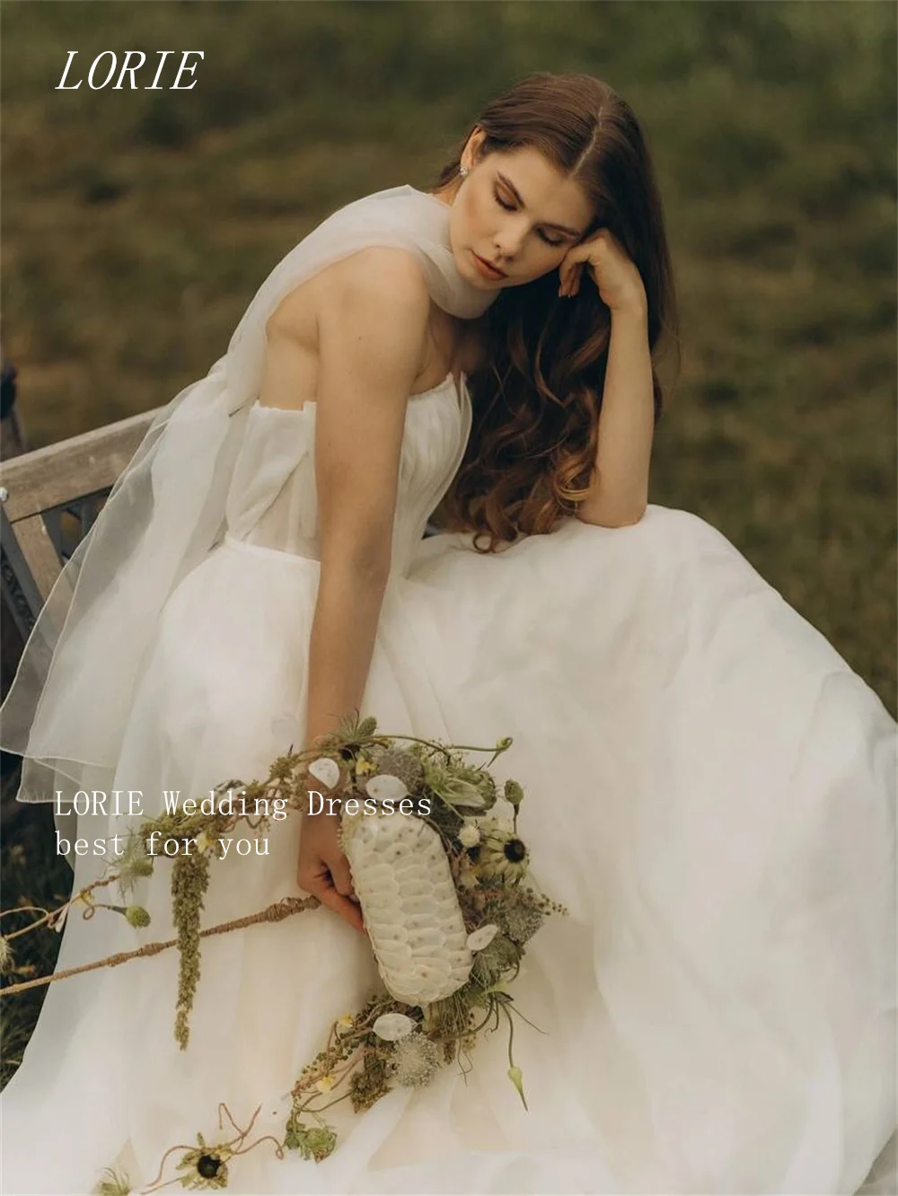 LORIE Luxury A Line Wedding Dress Illusion Strapless Bridal Dresses Corset Graceful Pleat Wedding Gown Customized 2026
LORIE Luxury A Line Wedding Dress Illusion Strapless Bridal Dresses Corset Graceful Pleat Wedding Gown Customized 2026