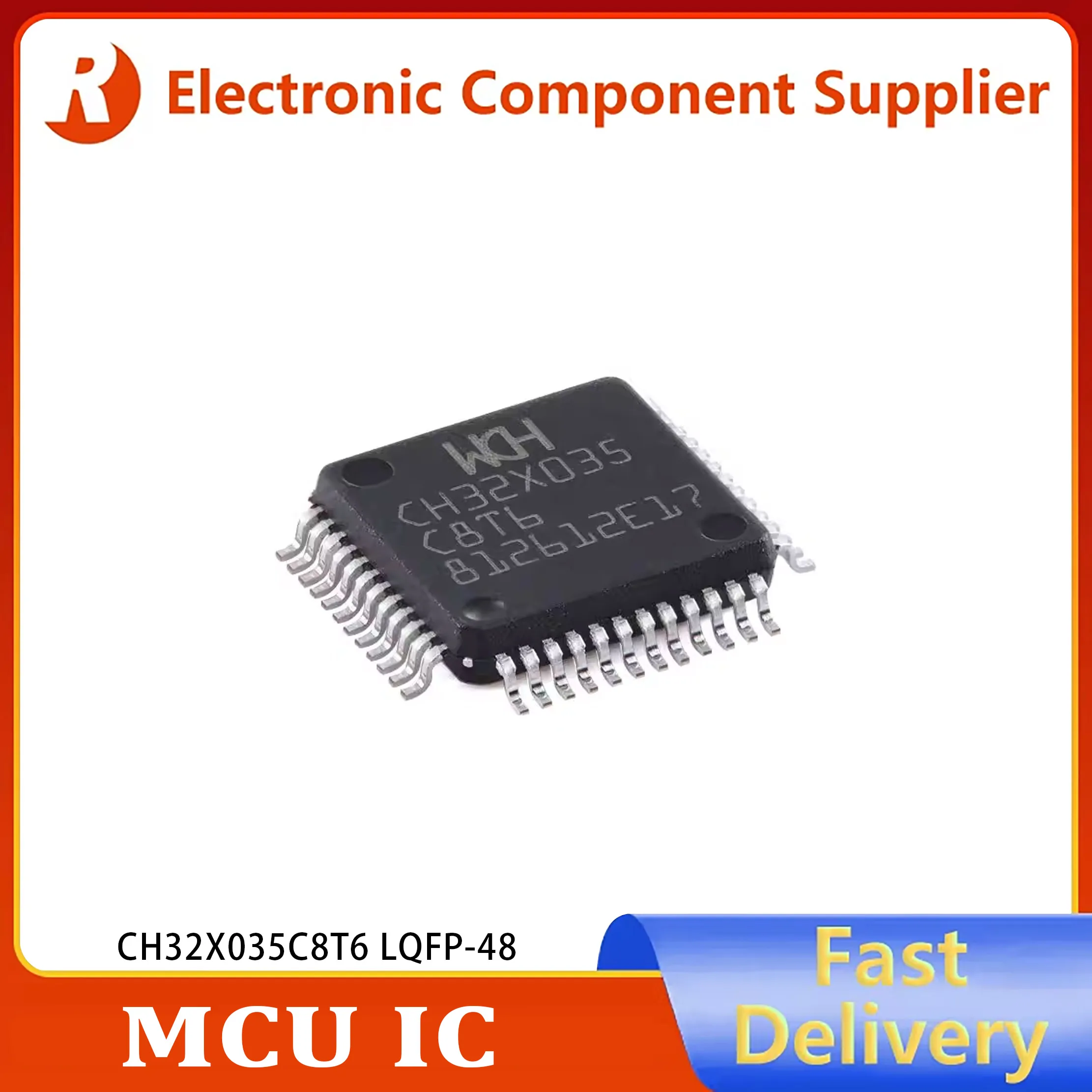 5pcs CH32X035C8T6 LQFP-48 RISC-V Core 32-bit Microcontroller - MCU Genuine Original Product
5pcs CH32X035C8T6 LQFP-48 RISC-V Core 32-bit Microcontroller - MCU Genuine Original Product