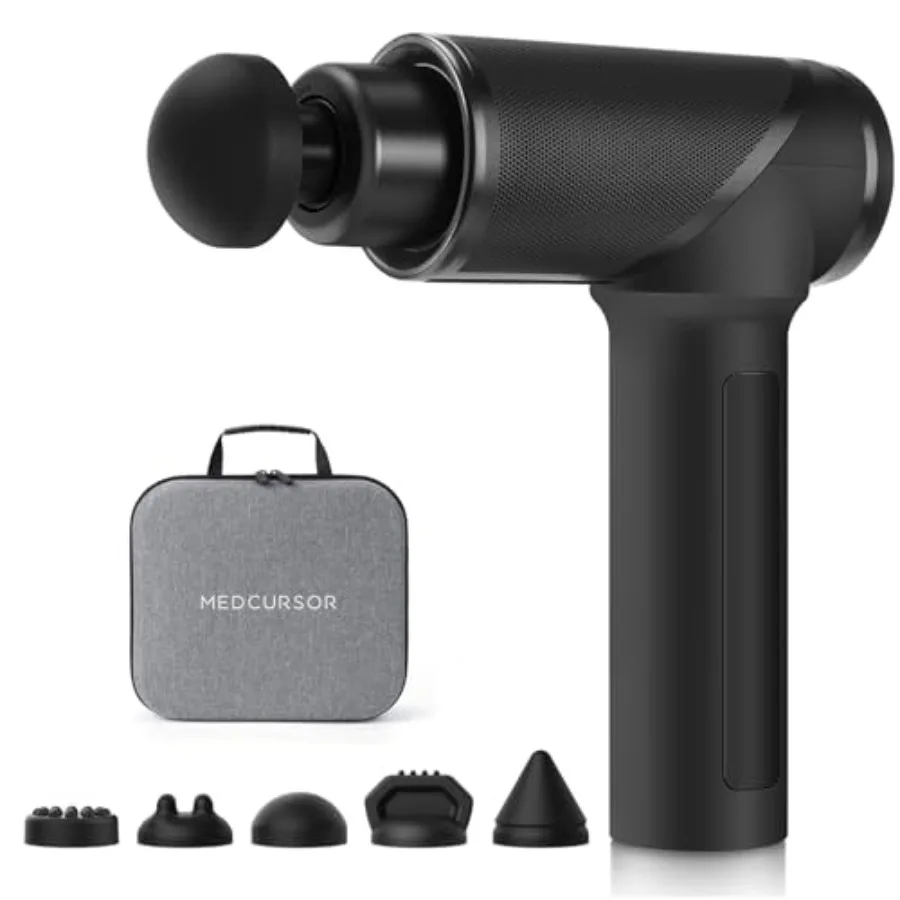 Massage Gun - High Intensity Brushless Motor, Handheld Percussion Deep Tissue Massager with 6 Massage Heads for Sore Muscle and
Massage Gun - High Intensity Brushless Motor, Handheld Percussion Deep Tissue Massager with 6 Massage Heads for Sore Muscle and