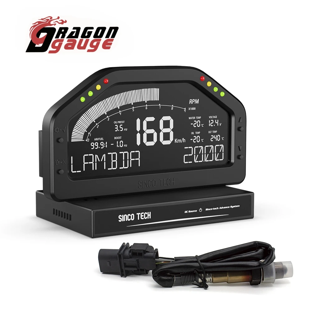Racing Dash Panel Multi-Function Wideband LCD Dashboard 7-Colors Backlight Race Dash Panel with Wideband Sensor Kit DO926WB
Racing Dash Panel Multi-Function Wideband LCD Dashboard 7-Colors Backlight Race Dash Panel with Wideband Sensor Kit DO926WB