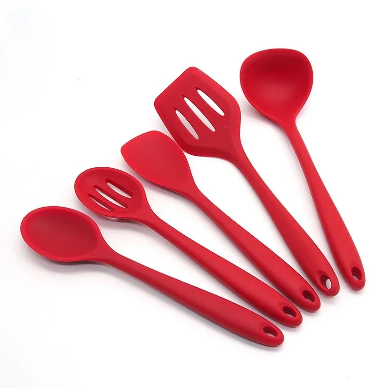 5 Pieces Silicone Heat Resistant Non Stick Kitchen Spatula Spoon Cooking Baking Tools Kitchen Utensils Gadgets Tool Set
5 Pieces Silicone Heat Resistant Non Stick Kitchen Spatula Spoon Cooking Baking Tools Kitchen Utensils Gadgets Tool Set
