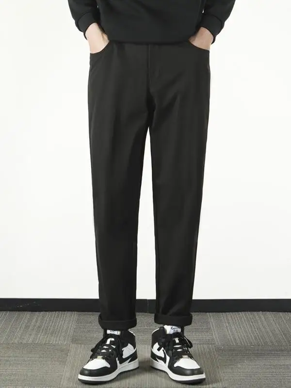 Bla Versatile Casual Men's Suit Pants Straight Leg Nine-Tenths Length Youthful Sle Autumn Spring Faion Busin Casual
Bla Versatile Casual Men's Suit Pants Straight Leg Nine-Tenths Length Youthful Sle Autumn Spring Faion Busin Casual